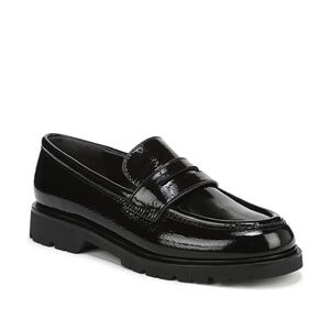 New Vince Siena Lugged Penny Loafer Black Patent Leather Sz 7.5